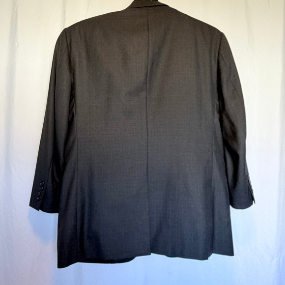 Jos. A. Bank Suit Jacket Mens 46R Charcoal Excellent 100% Wool Two Button - Picture 2 of 8